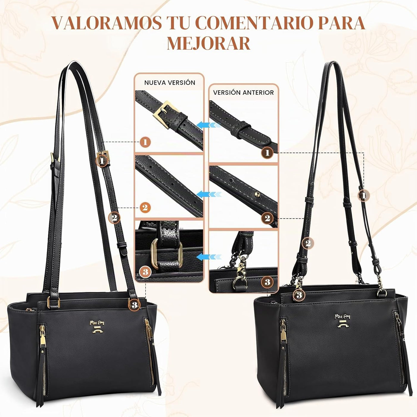 Miss Fong - Bolso pequeño para pañales tipo bandolera, bolso para p...