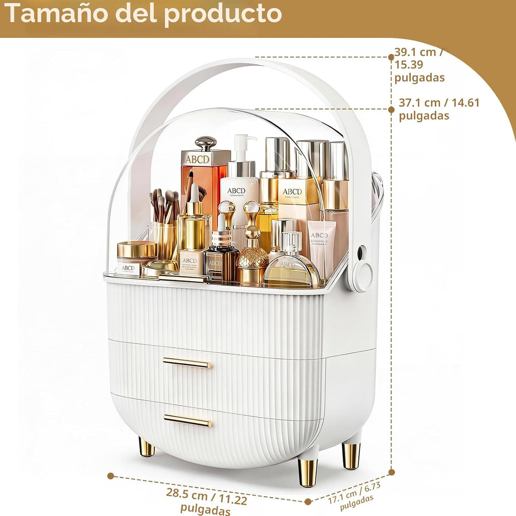 NestOrganix Organizador de maquillaje para el cuidado de la piel co...