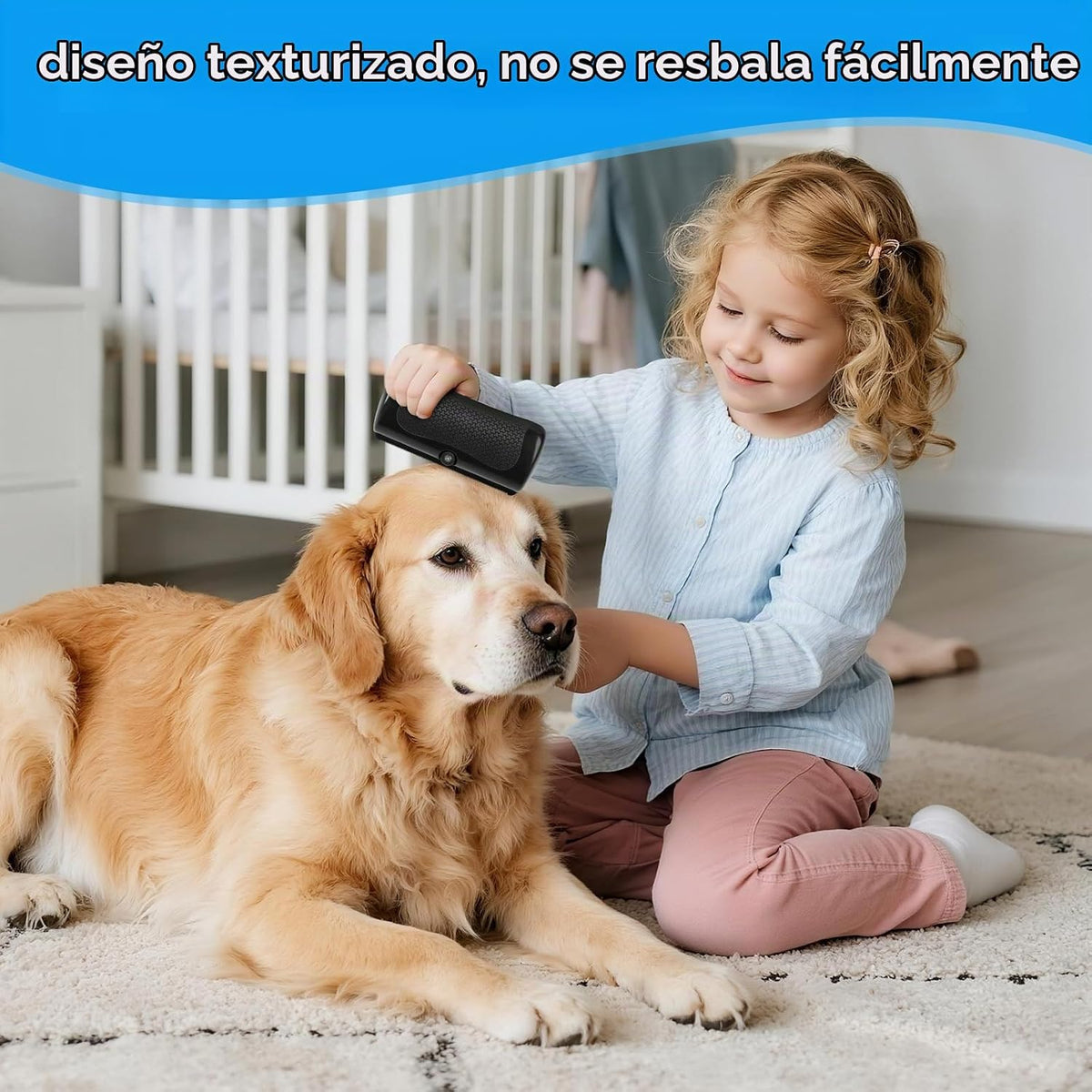 Cepillo para perros Deshedding para peluquería, herramienta ergonóm...