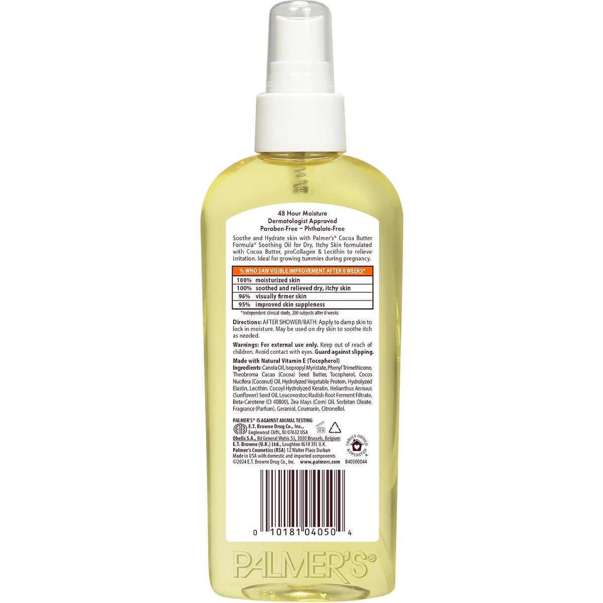 Palmer's Aceite calmante de fórmula de manteca de cacao con vit...