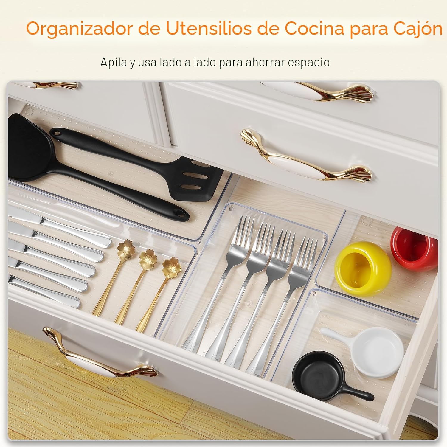 Criusia - Organizador de cajones, juego de 10 piezas de gran tamaño...