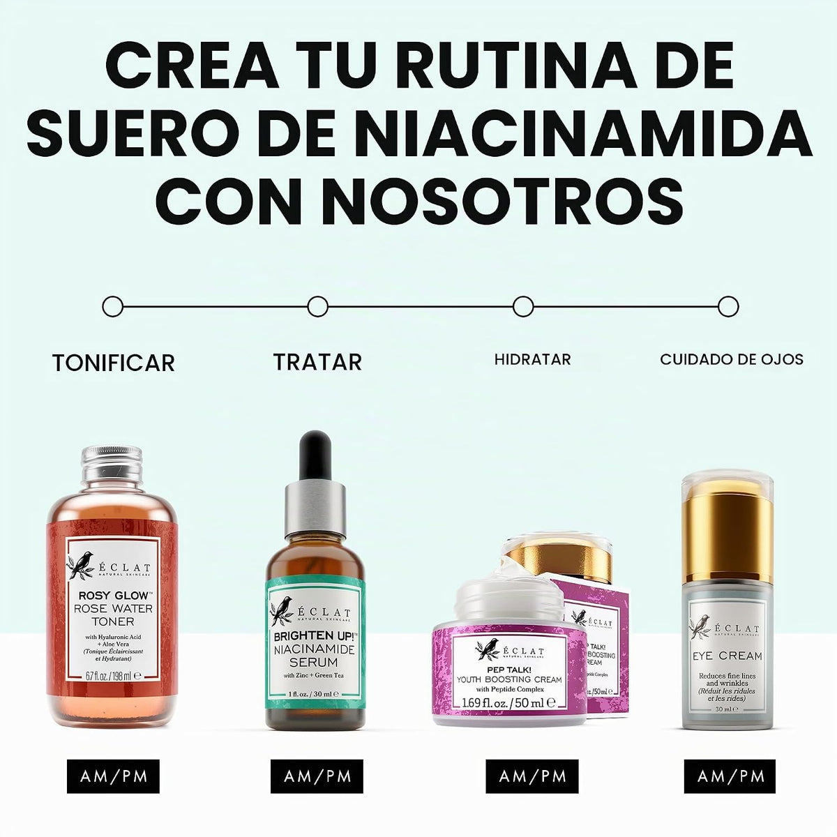 Eclat Skincare Suero de niacinamida clarificante, 12% niacinamida c...