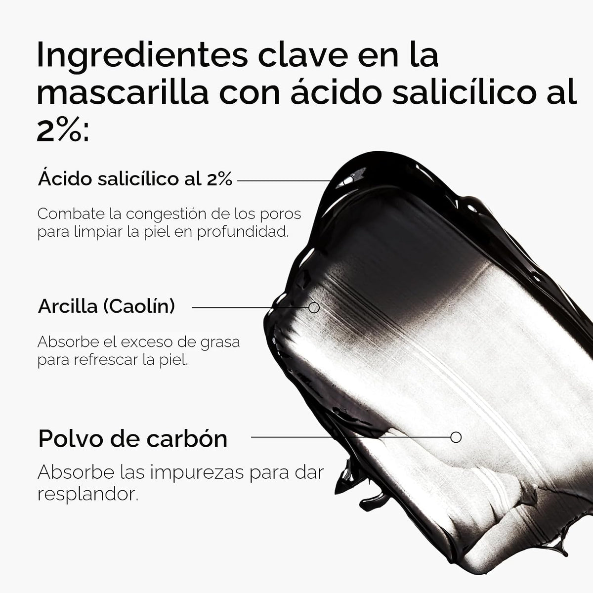 The Ordinary Mascarilla de ácido salicílico al 2%, mascarilla clari...
