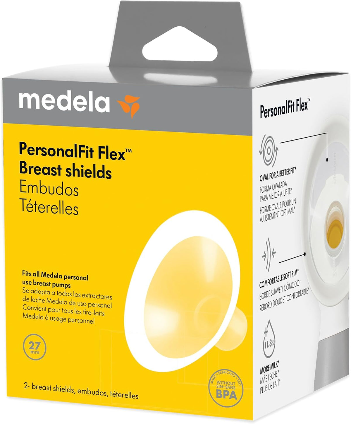 Medela PersonalFit Flex - Protectores de pecho | Paquete de 2 brida...