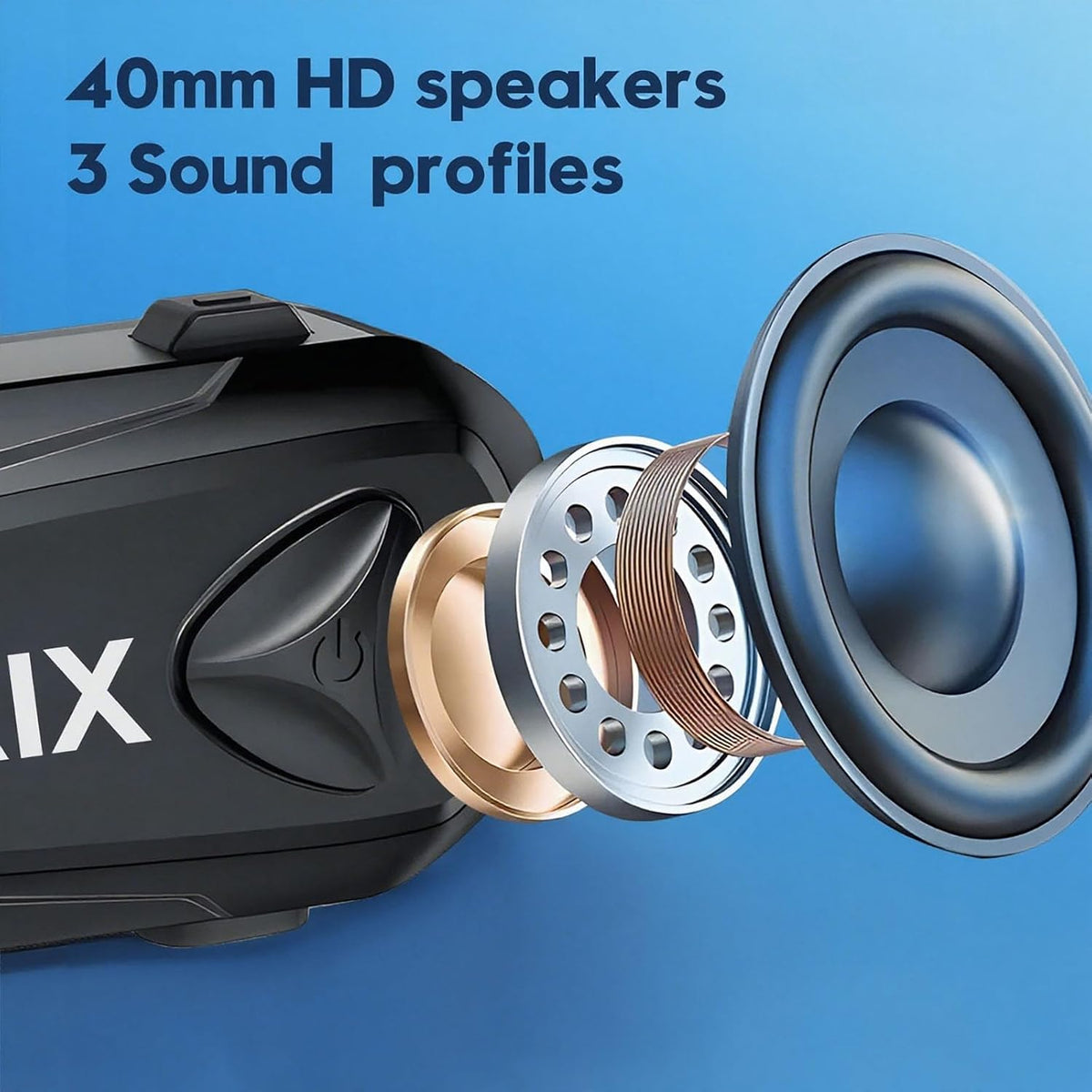 YTerrix Q4 - Auriculares Bluetooth para motocicleta con cancelación...