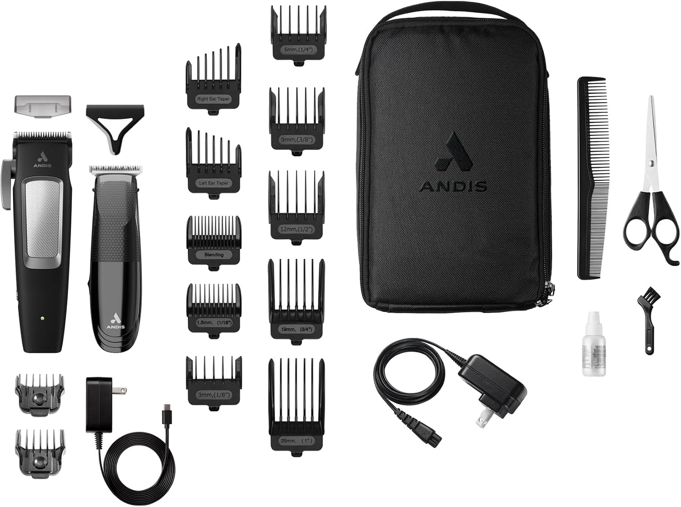Andis 561506 inCRED - Combo de recortadora inalámbrica y cuchilla e...