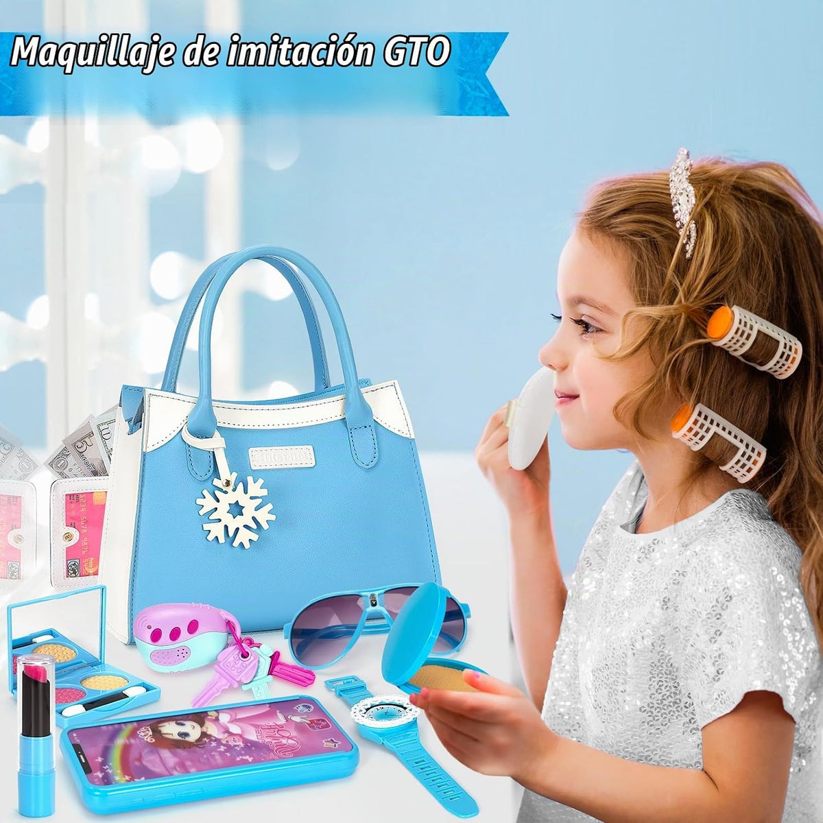 Officygnet Monedero para niñas pequeñas, juguetes de maquillaje de...