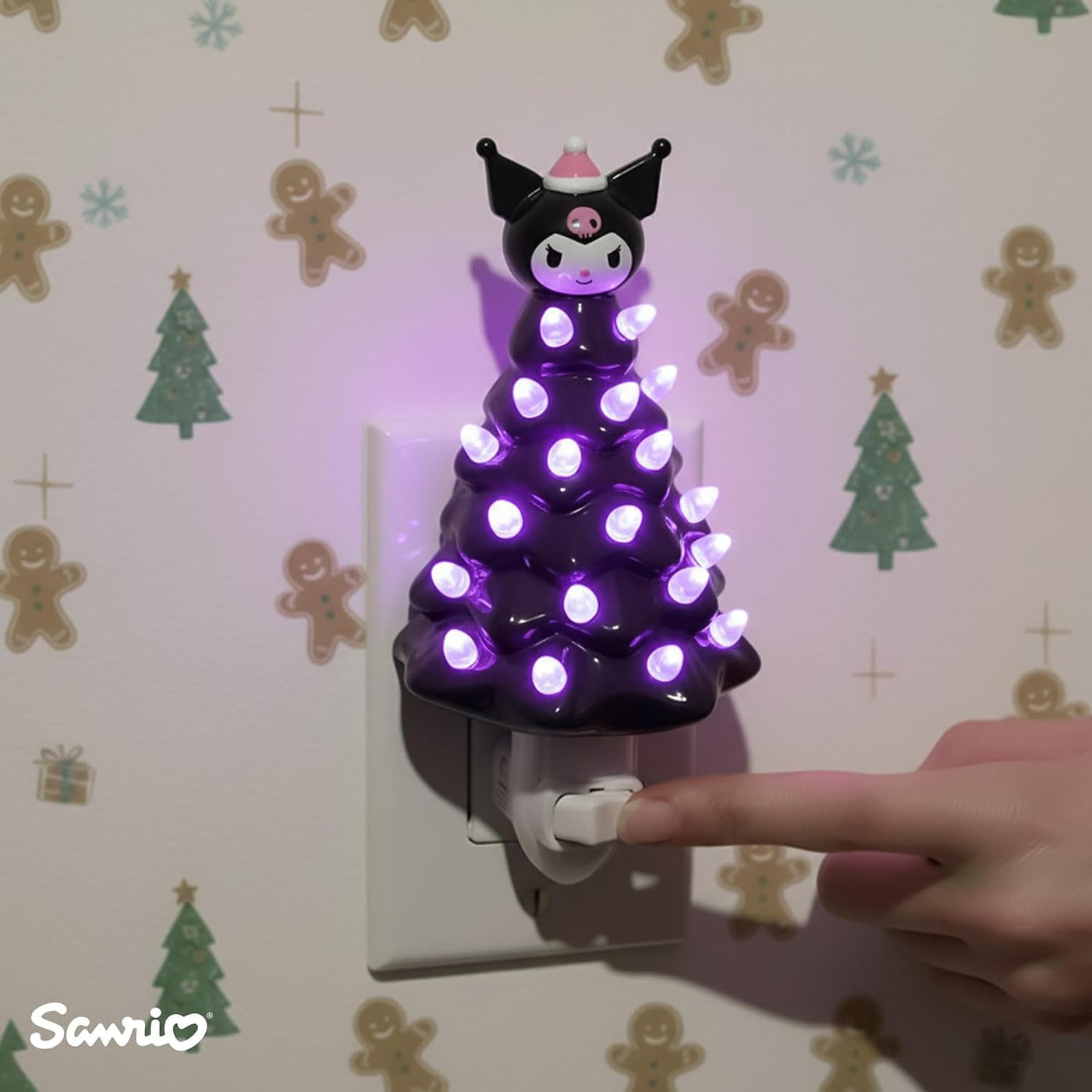 Ukonic Sanrio Kuromi - Árbol de Navidad de cerámica de 6 pulgadas c...