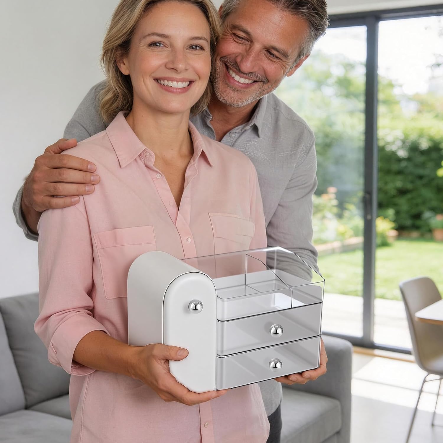 TRQWRO Organizador de maquillaje con soporte para brochas de maquil...
