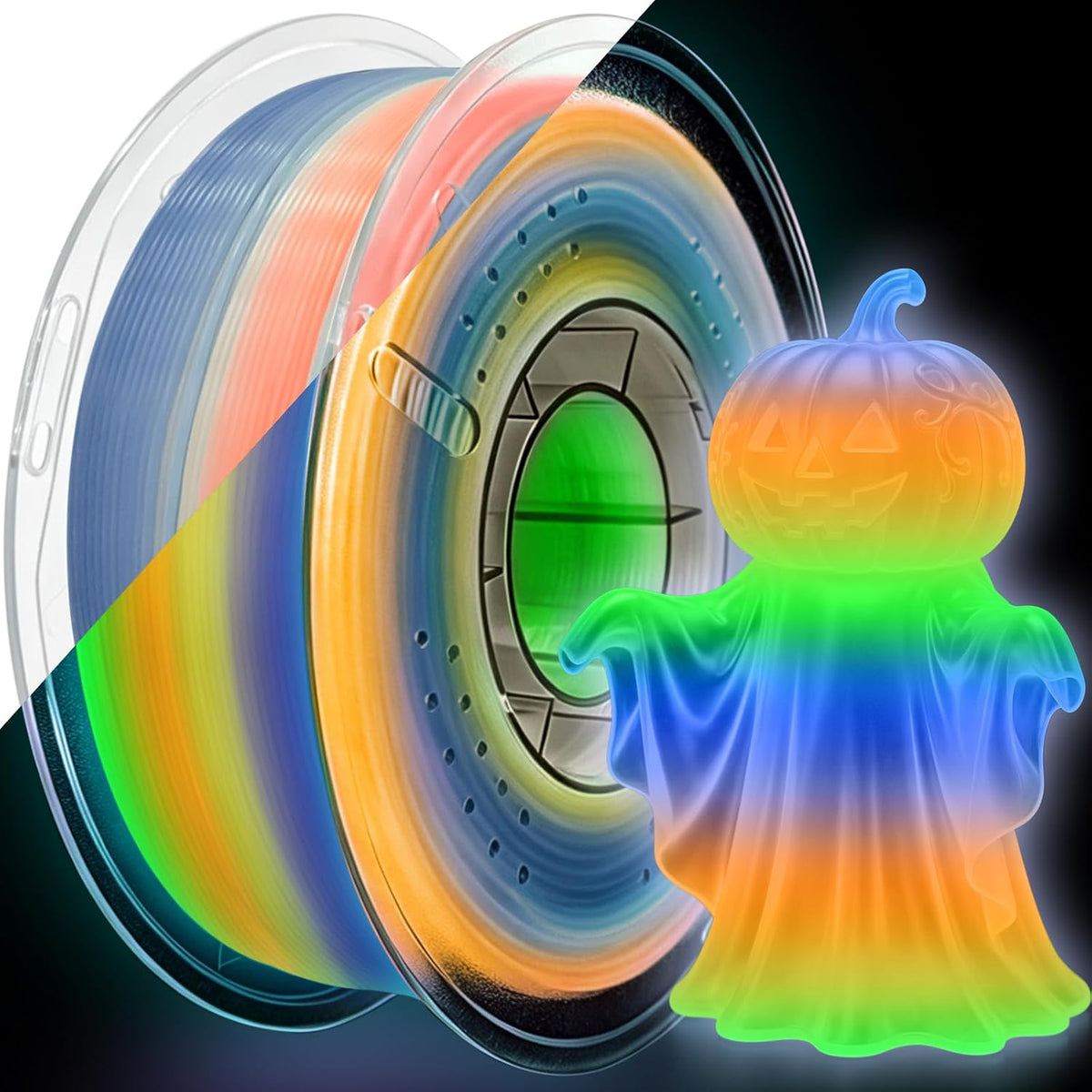 Colourbing Filamento PLA + que brilla en la oscuridad de 0.069 pulg...