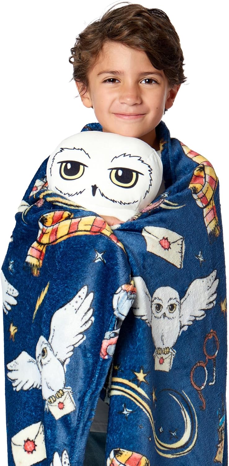 Northwest Harry Potter, Hedwig, juego de cobija y abrazadera de tac...