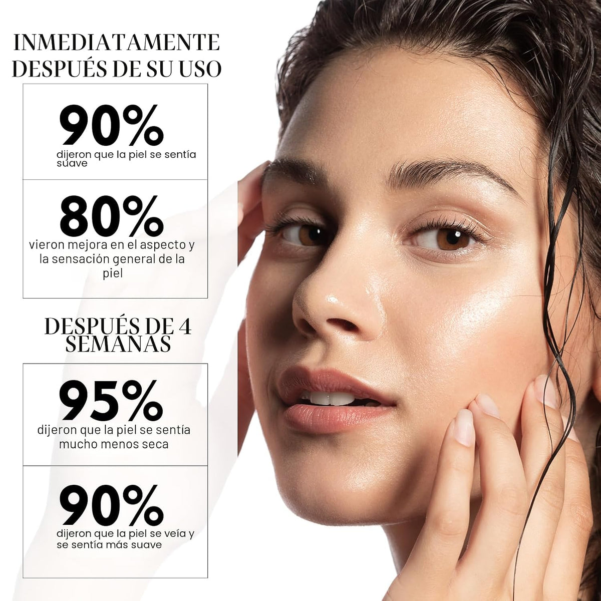 Suero facial de ácido hialurónico ZealSea EWG, suero hidratante dia...