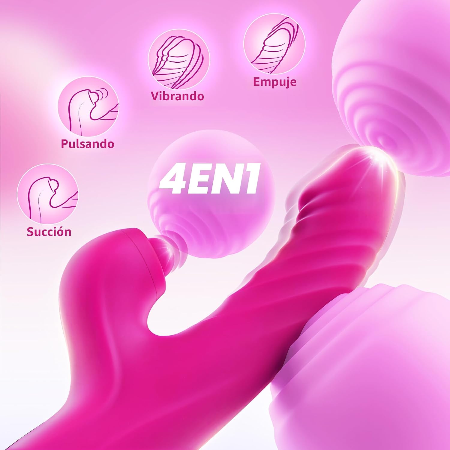 Vibrador de conejo de juguete sexual para adultos, consolador de ju...