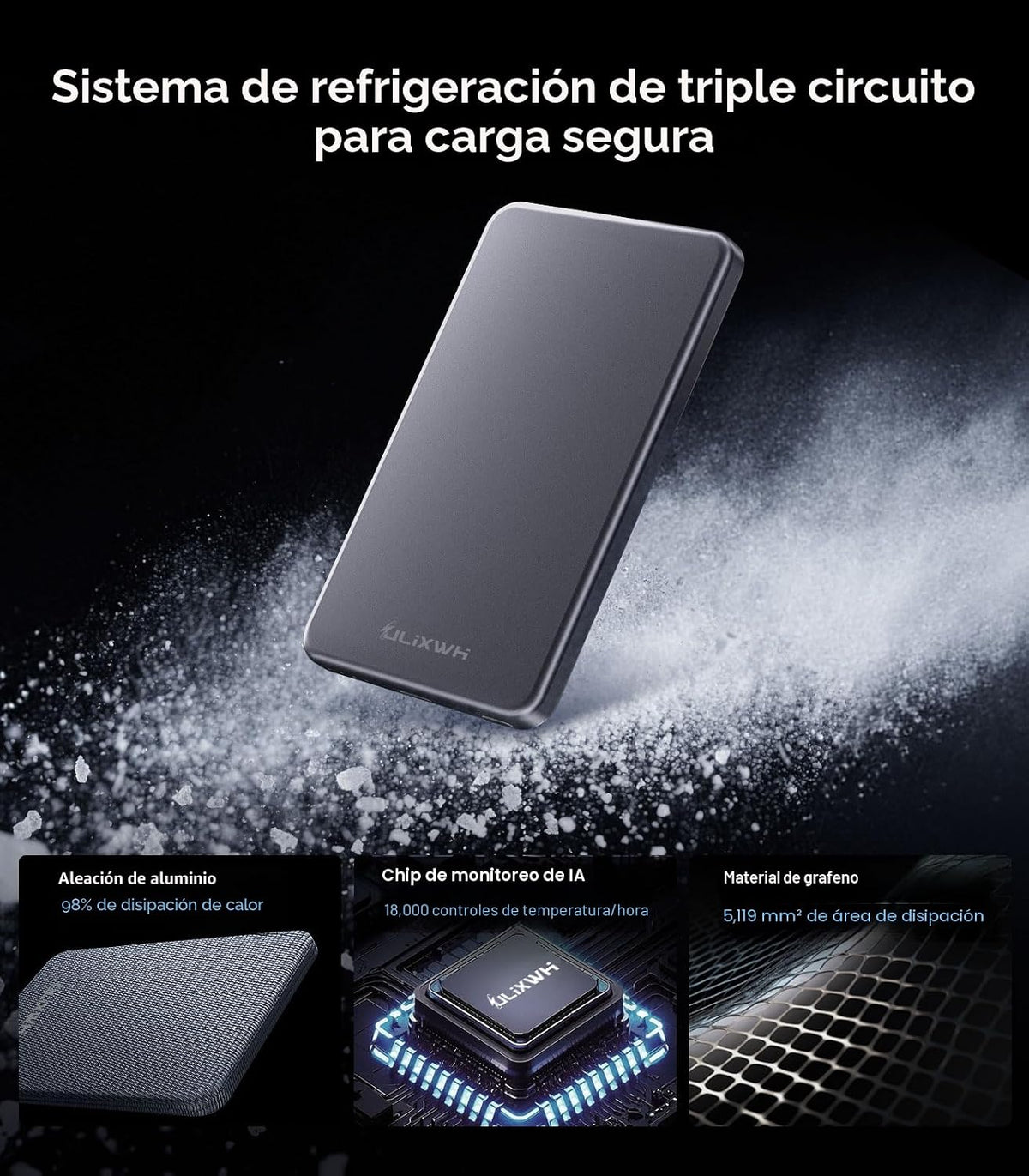 ULiXWH [0.3" Ultra Delgado] [Hecho en Aleación] para Magsafe Ca...