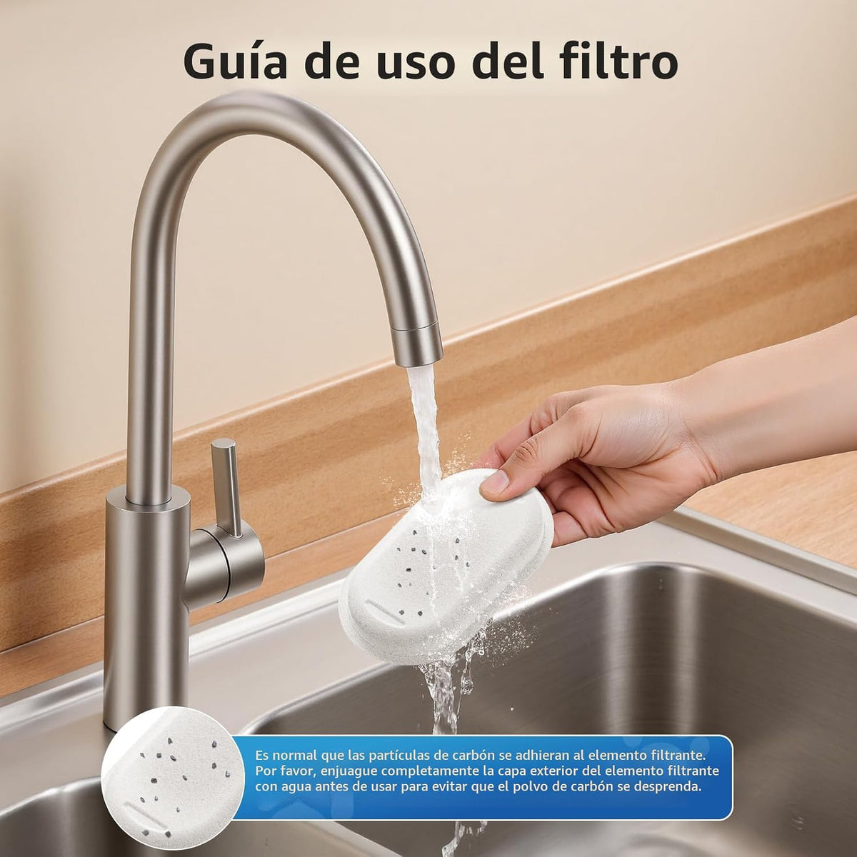 50 paquetes de filtros de fuente de agua para gatos para dispensado...