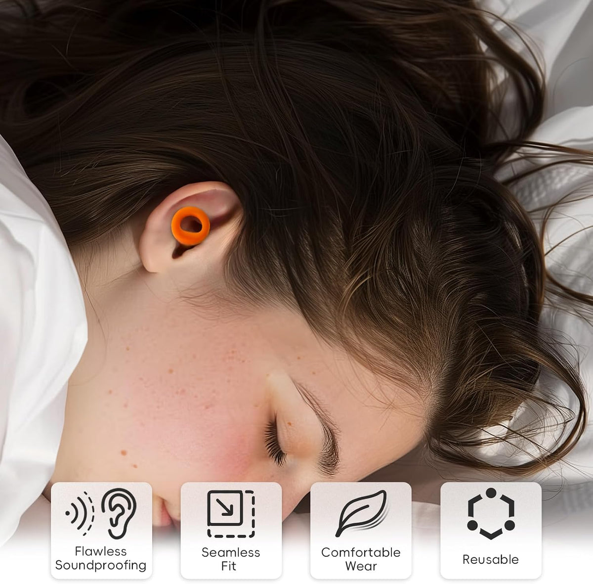Tapones para los oídos con cancelación de ruido para dormir y conce...