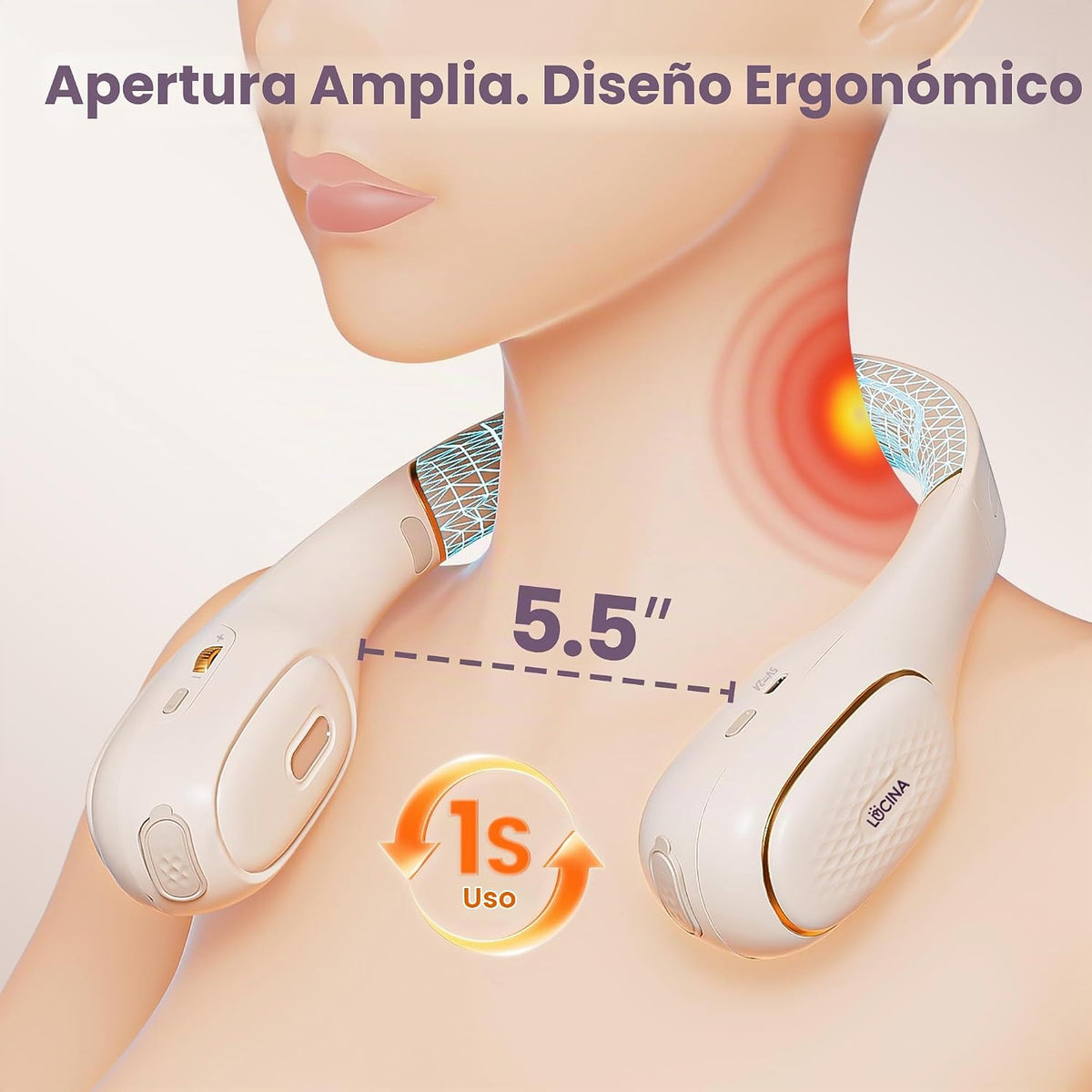 Lucina - Extractor de leche de cuello portátil, manos libres con su...