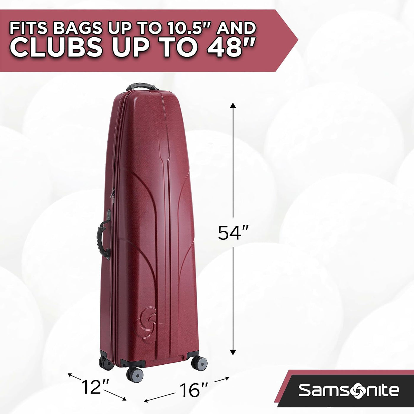 Samsonite Tour Deluxe - Funda rígida para golf, bolsa de viaje de g...
