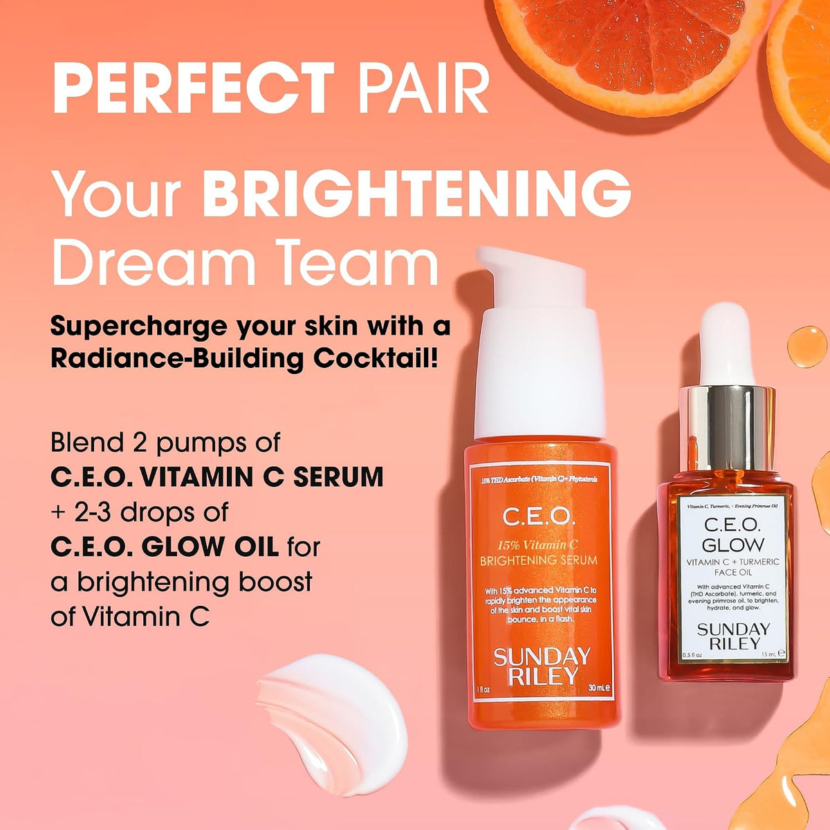 Sunday Riley - C.E.O. Glow - Aceite facial con vitamina C y cúrcuma