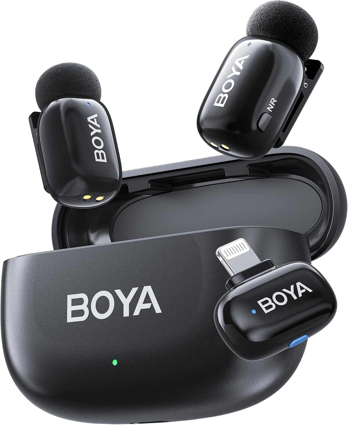 BOYA Micrófono Lavalier inalámbrico Mini 2 con cancelación de ruido...