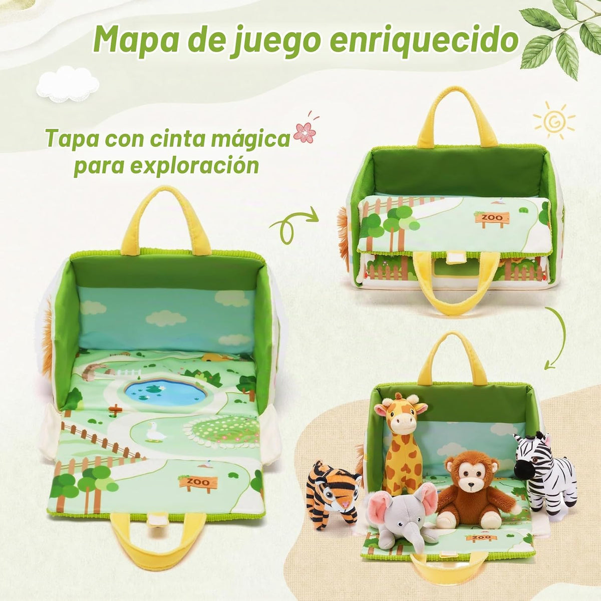 OUOZZZ Juguetes para niños de 1, 2 y 3 años, juego de animales de p...