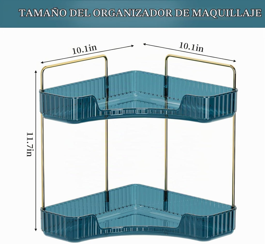 INVSSENE Organizador esquinero para encimera de baño, bandejas orga...