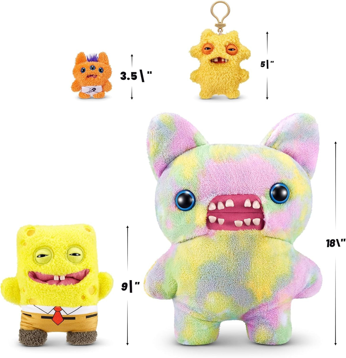Fuggler Bob Esponja 9" Peluche - Bob Esponja