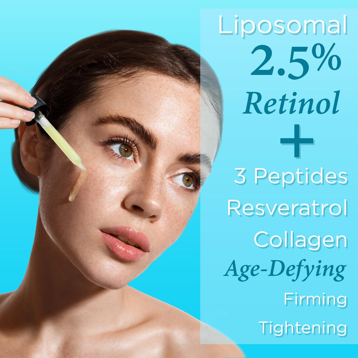 Ebanel Paquete de crema hidratante y suero de retinol al 2.5%