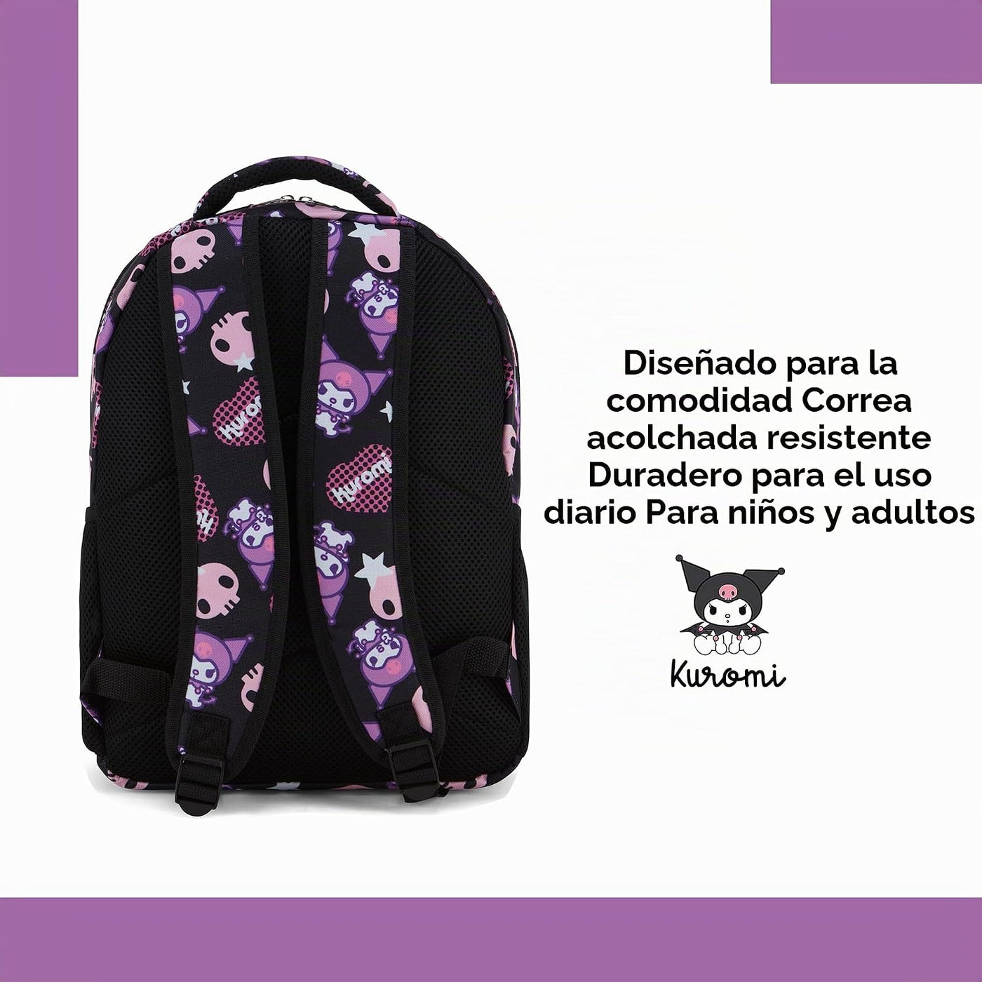 Mochila escolar completa Hello Kitty - My Melody, Kuromi, Keroppi,...