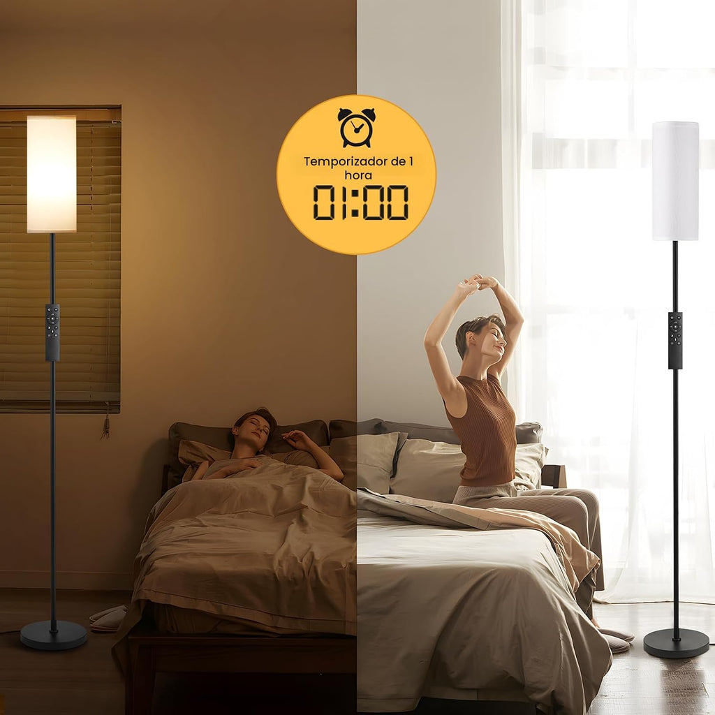 Ambimall - Lámpara de pie moderna para sala de estar, dormitorio y...