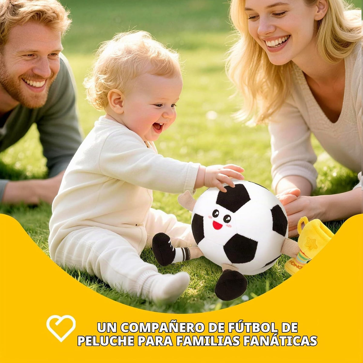 hahaland Juguete de peluche para bebés de 6, 12 y 18 meses, juguete...