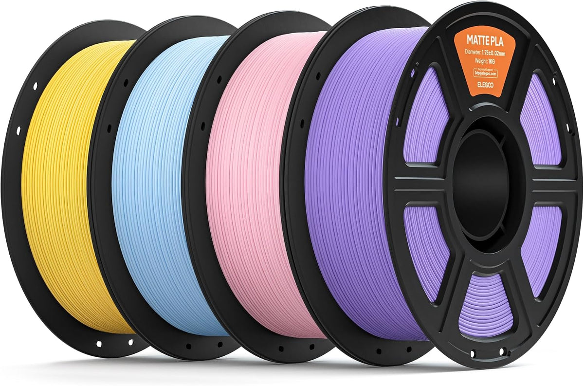 ELEGOO Filamento de impresora 3D PLA mate 0.07 in Bundle 8.8 lbs Su...