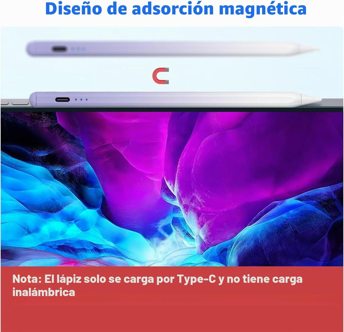 Lápiz óptico para Apple iPad 2018-2026 iPad Pencil para A16\/11\/10...