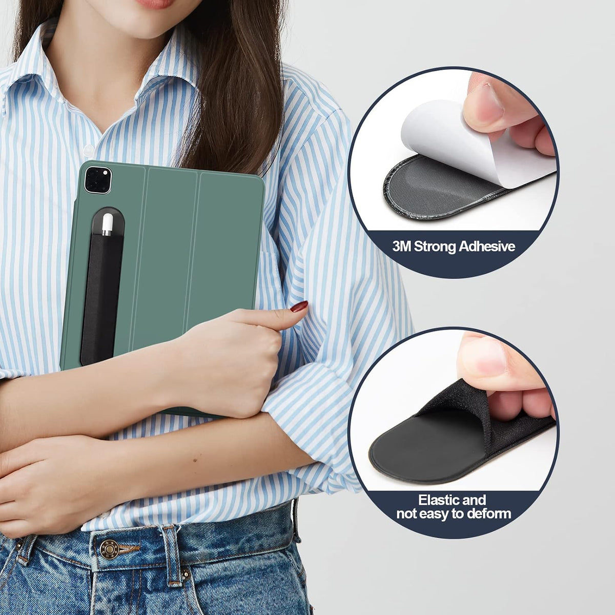 XLDLQU Paquete de 12 fundas adhesivas para lápices Apple Pencil (1ª...