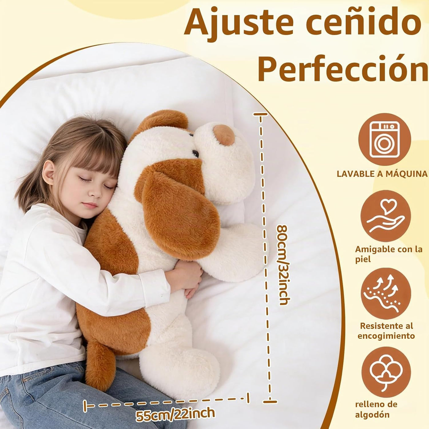 HAIJUNYA Animales de peluche con peso de 32 pulgadas y 5 libras par...