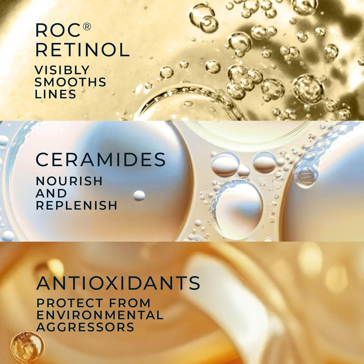 RoC Retinol Correxion Cápsulas de suero nocturno antienvejecimiento...