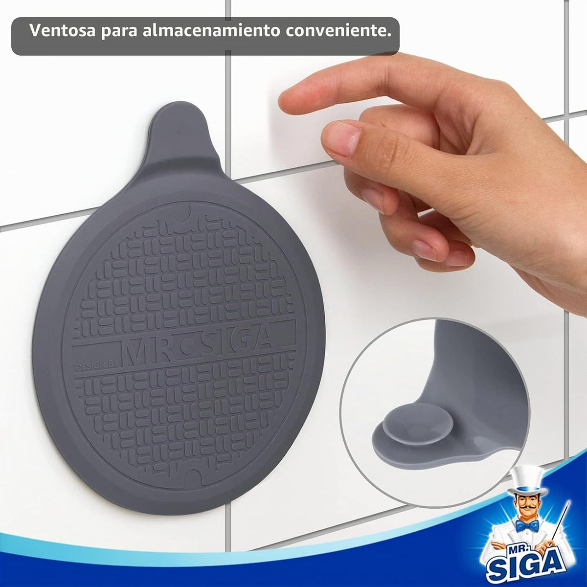 MR.SIGA Tapón de silicona para bañera, tapón de drenaje para ducha,...