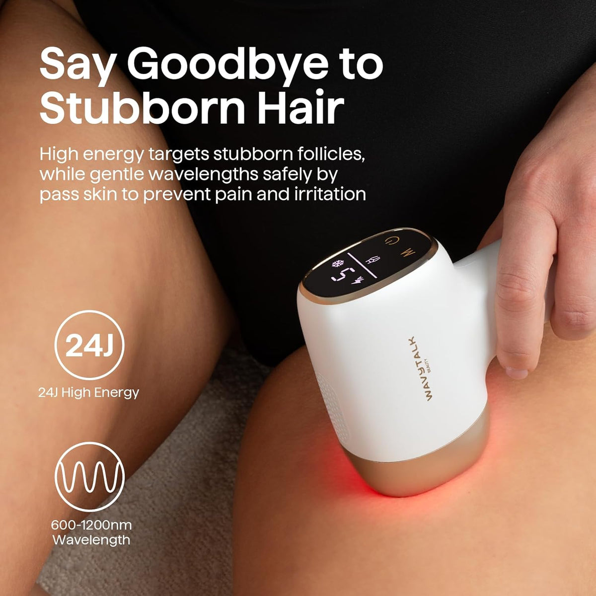 Wavytalk Depilación IPL, desnuda para bikini de cuerpo facial, resu...