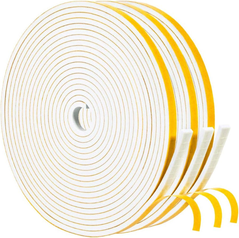 Yotache White Doors - Burlete para ventanas de 1\/4" x 1\/8"...