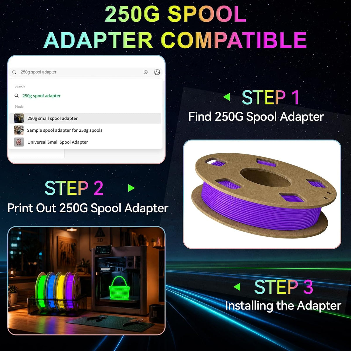 Frucindra Paquete de filamentos para impresora 3D de TPU 95A que br...