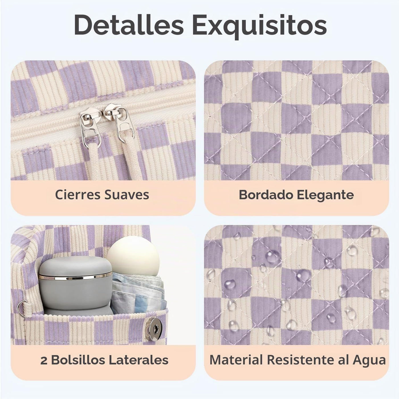 Tenot Bolsa de pañales de pana, bolsa de viaje para pañales con fun...