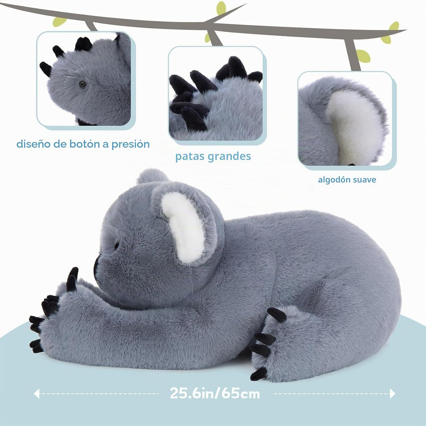 MaoGoLan Koala - Animal de peluche gigante de 25.6 pulgadas, diseño...