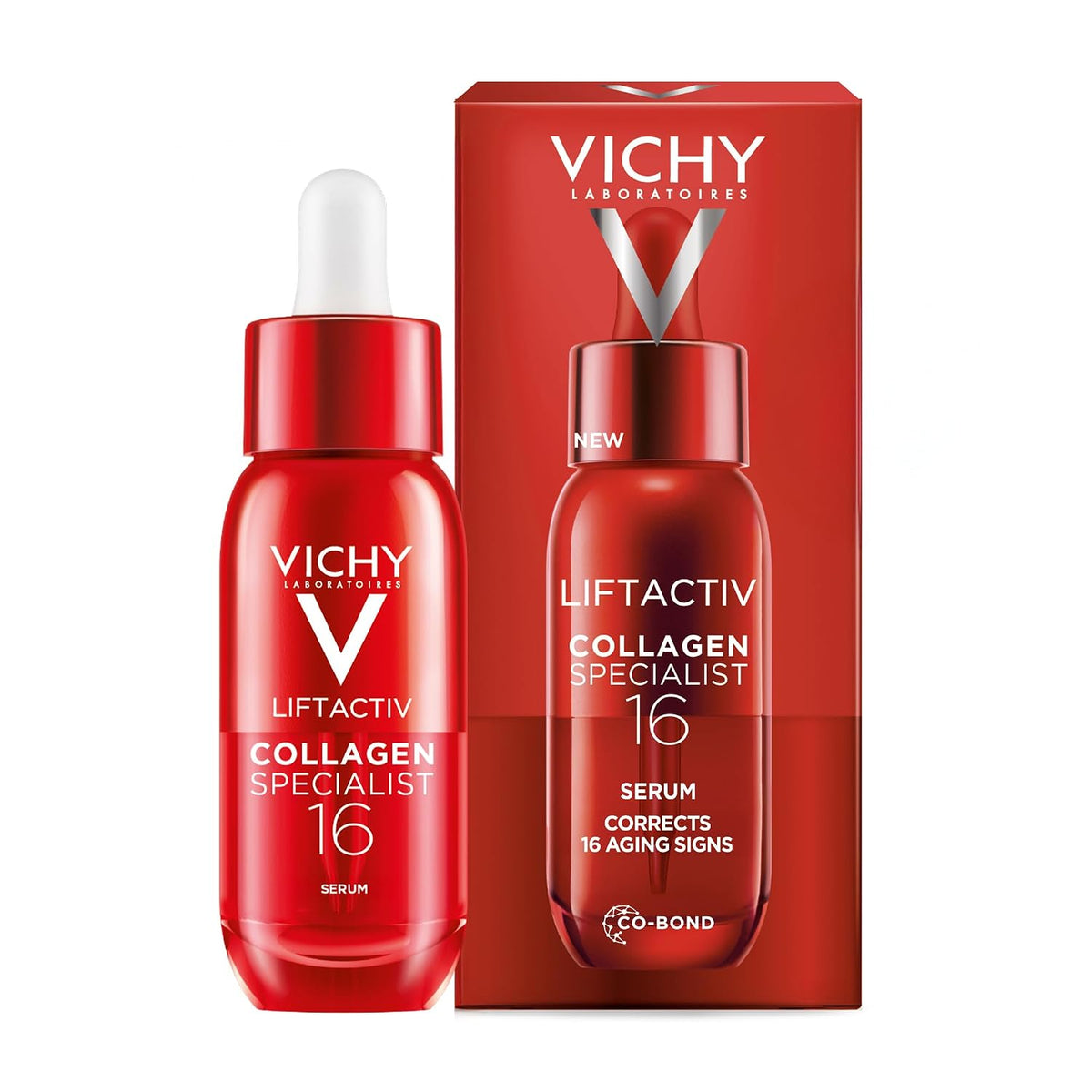 Vichy LiftActiv Collagen Specialist 16 - Suero facial de péptido de...