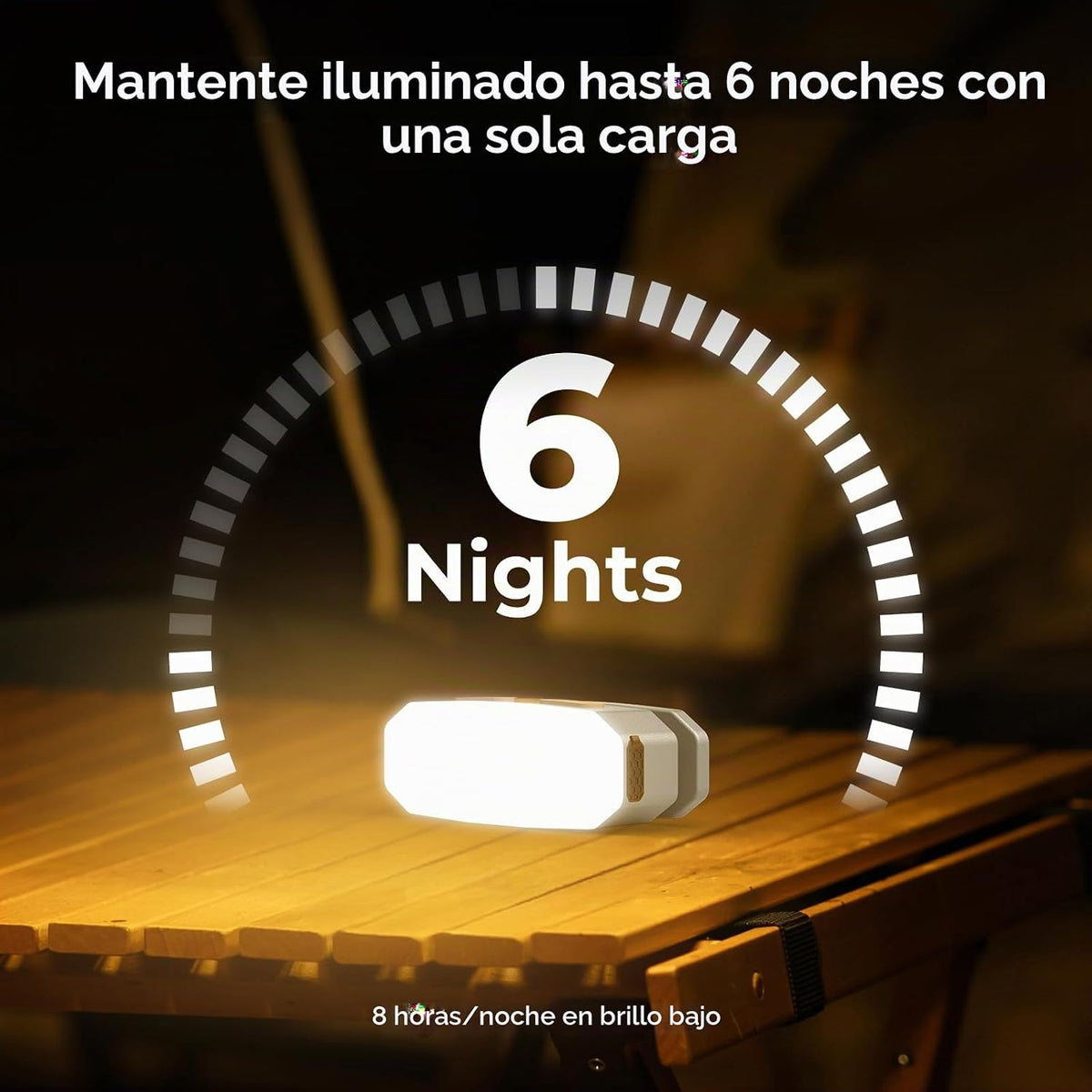 BougeRV Camping Light AL01, tienda de campaña recargable para área...