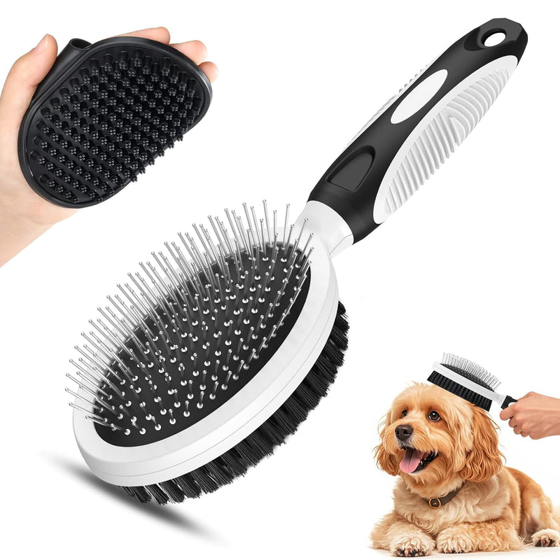 2 piezas de herramientas de aseo para mascotas - Cepillo de doble c...
