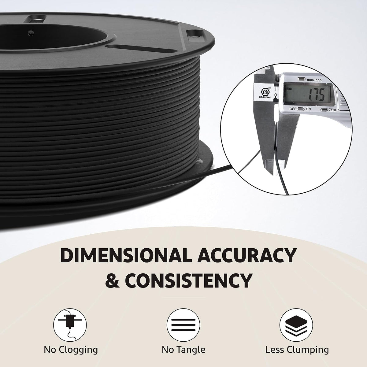 ELEGOO Paquete de filamento de impresora 3D PLA mate de 0.07 in, 8...