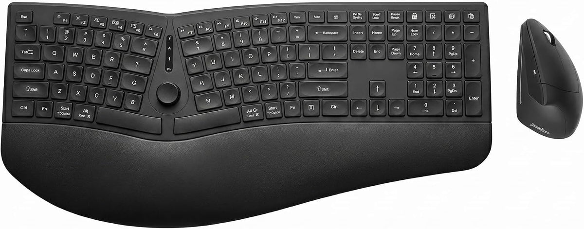 Perixx Periduo-614US, combo de teclado ergonómico silencioso inalám...