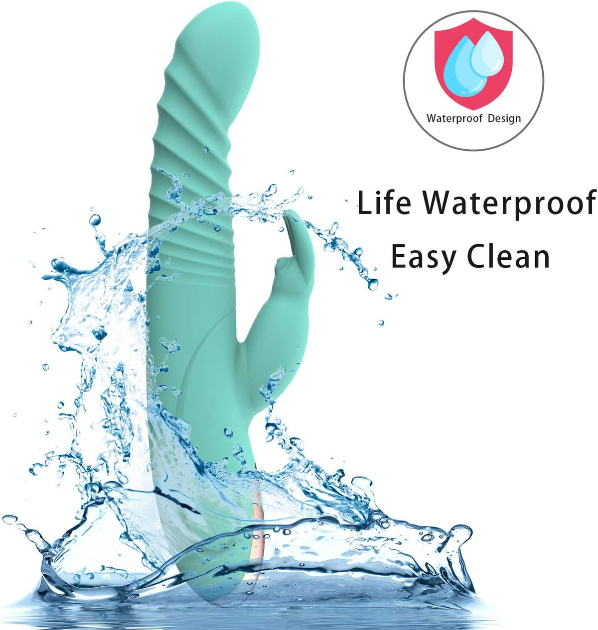 Juego de juguetes de placer de orejas de conejo portátil para mujer...