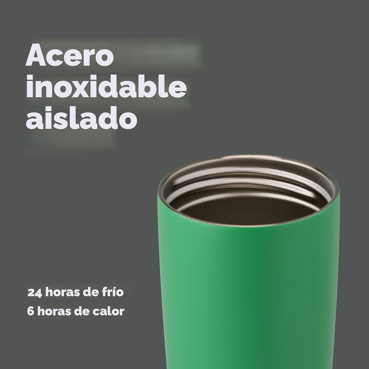 Owala SmoothSip Slider - Vaso de café de acero inoxidable con aisla...