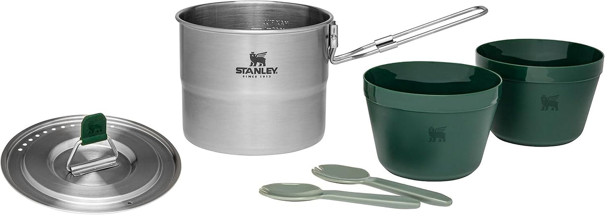Stanley Adventure - Juego de cocina de acero inoxidable para dos de...